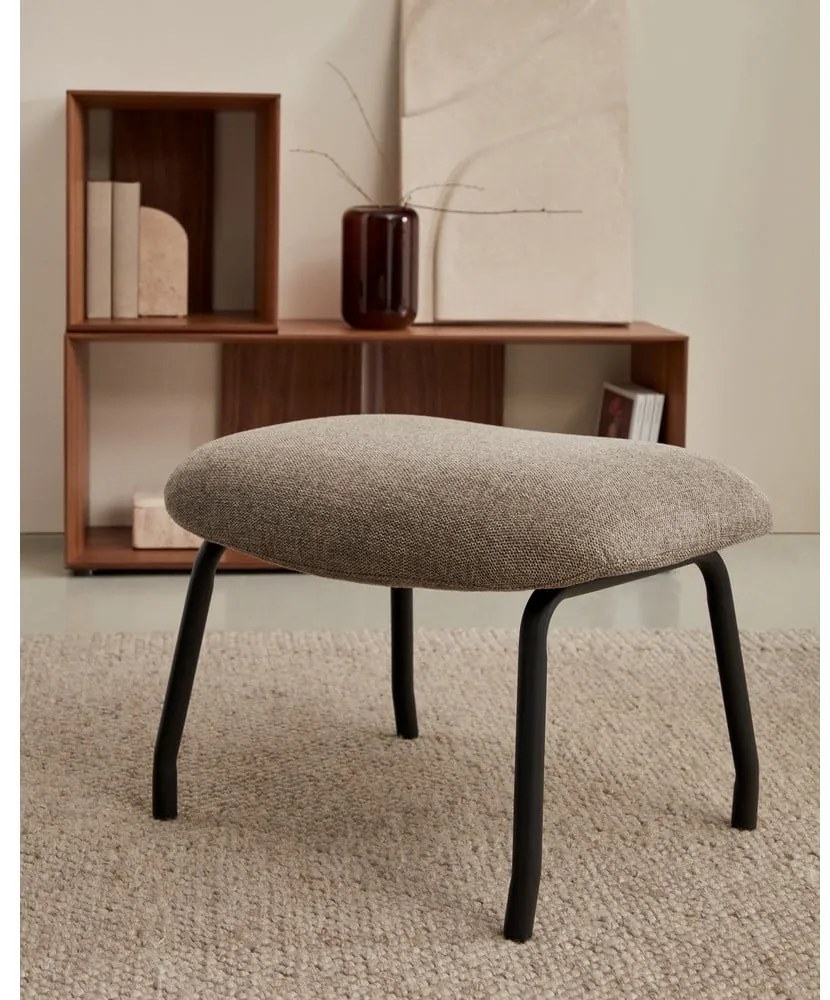 Hnedý taburet Belina – Kave Home