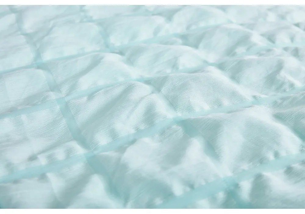 Krepové obliečky na jednolôžko v mentolovej farbe 140x200 cm Naomi – My House