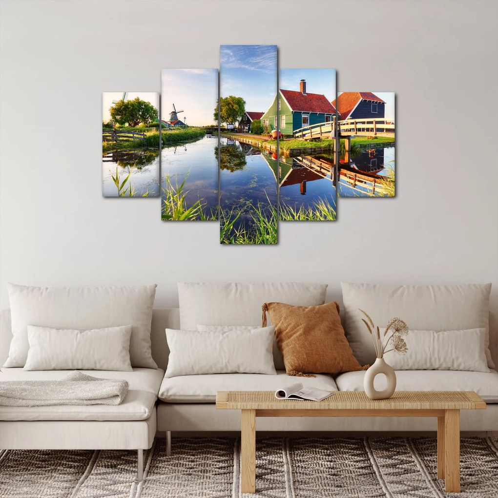 Obraz holandských mlynov (150x105 cm)