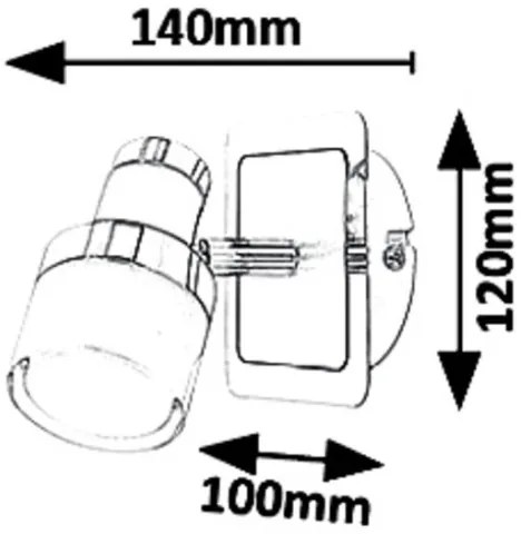Rabalux 5021 - LED Nástenné bodové svietidlo  HAROLD LED/5W/230V IP44