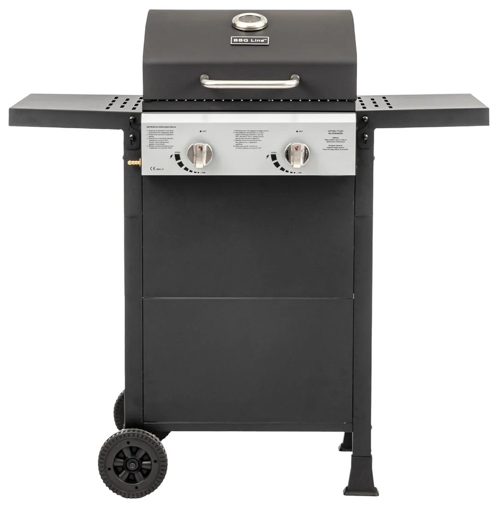 Záhradný plynový gril Baster G2 - čierna / chróm