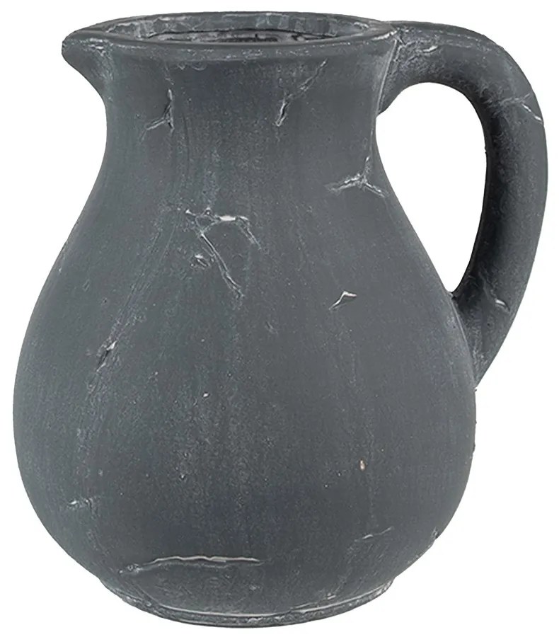 Tmavosivý dekoratívny džbán Édith L - 22*18*23 cm