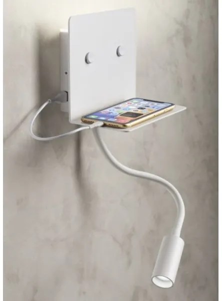 Redo 01-3210 - LED Nástenné svietidlo MOKA LED/6W + LED/3W/230V CRI90 biela