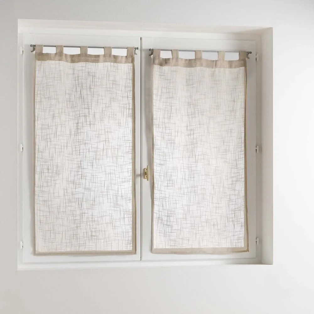 Hnedé záclony v súprave 2 ks 60x90 cm Haltona – douceur d'intérieur