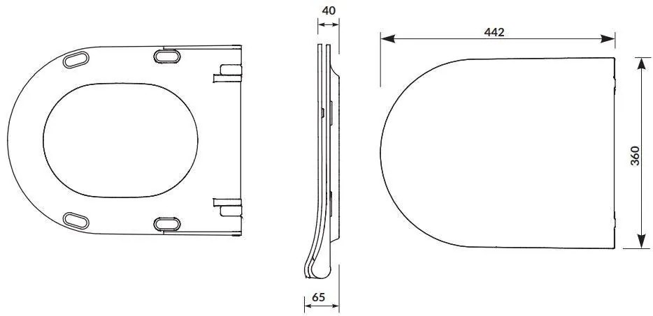 Tece Mille, sada závesné WC Cersanit Mille CleanOn 51x36,5x36,5 cm + inštalačný modul pod omietku Tece, TEC-9400412-S701-430