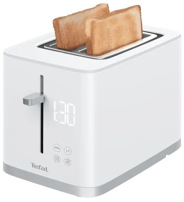 Tefal - Hriankovač s dvomi otvormi SENSE 850W/230V biela