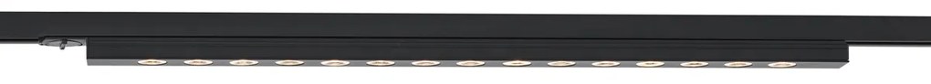 Moderné čierne stropné svietidlo pre 1-fázový koľajnicový systém 15W 1170 lm 3000K - Iconic Tsiri