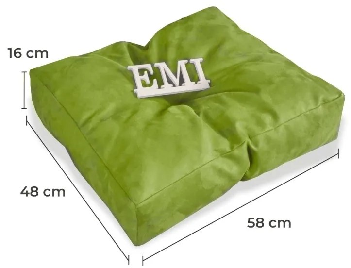 Vankúš na záhradné sedenie zelený EMI