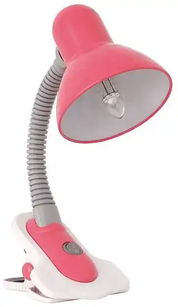 KANLUX Stolná lampa s klipom SUZI, 1xE27, 60W, ružová | BIANO