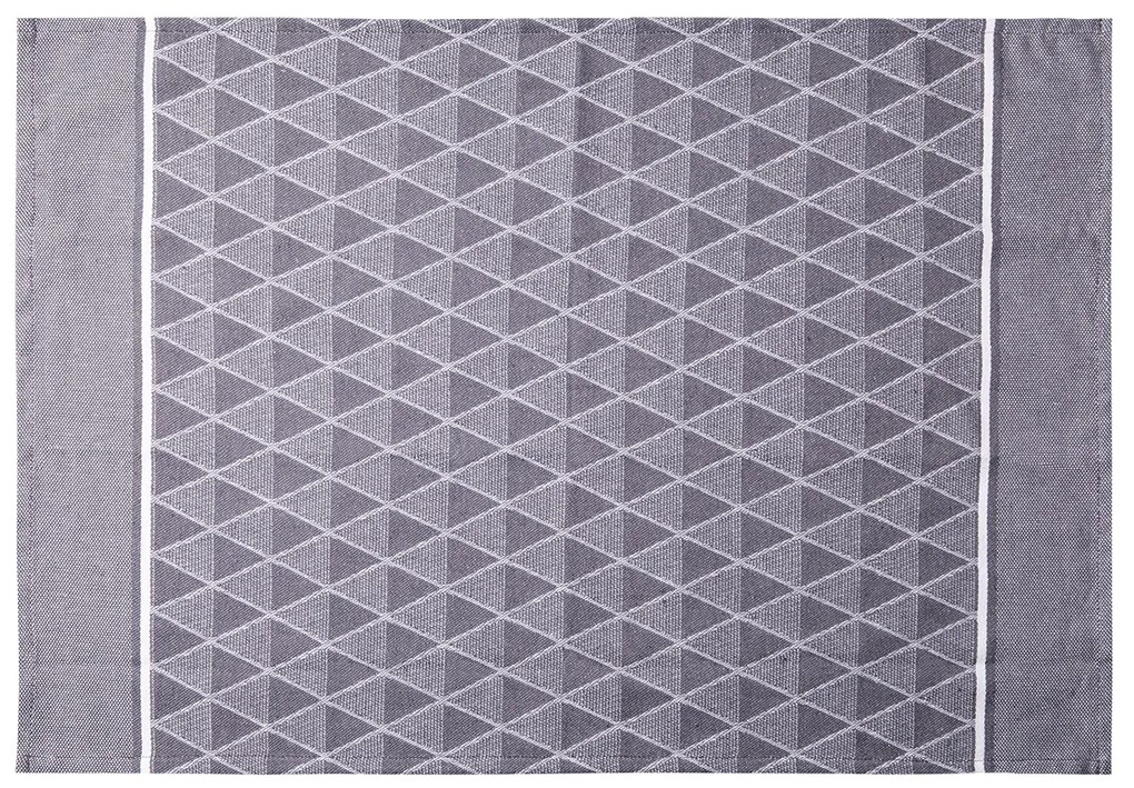 Oceľová sivá kuchynská utierka 50 x 70 cm 2 ks – Basic Ambiente - 596412