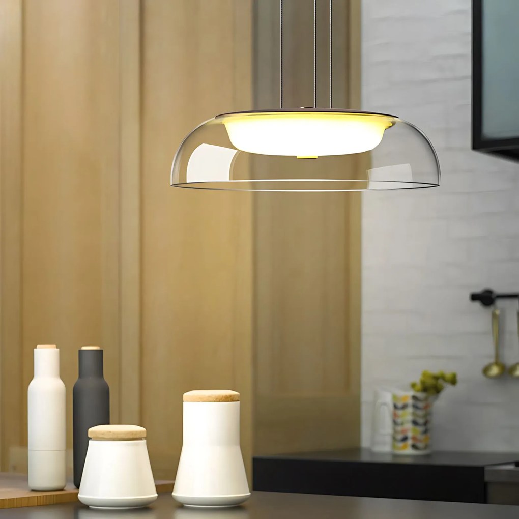 Toolight Toolight, LED závesné svietidlo 28x28cm, 12W, 4000K, APP1691-1PC, zlatá lesklá, OSW-04334