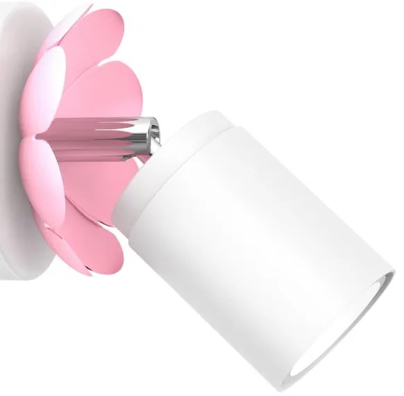 Nástenné bodové svietidlo FLOWER 1xGU10/8W/230V biela