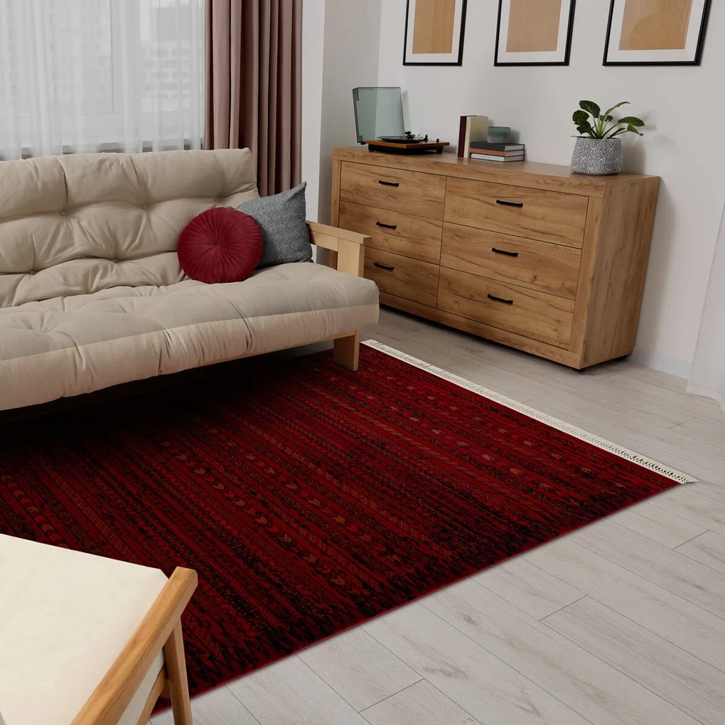 Dywany Łuszczów, Kusový koberec Orient 5820 vínový, 250x350, červená, kancelária