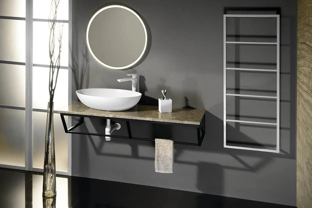 Sapho Sapho, SKA Nástenný držiak uterákov, 450x1150x100mm, biela mat, SKA511