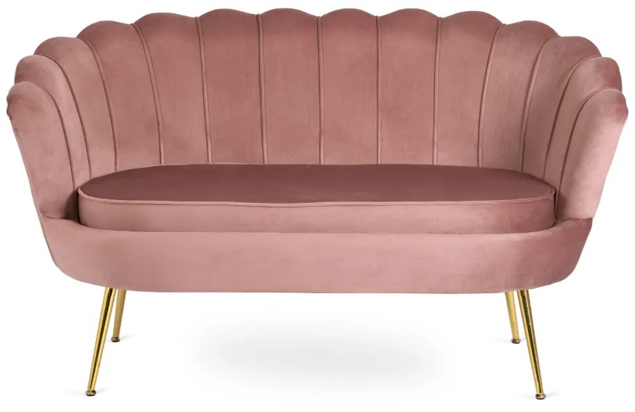 Vintino zamatová sedačka ZORAYA ružová