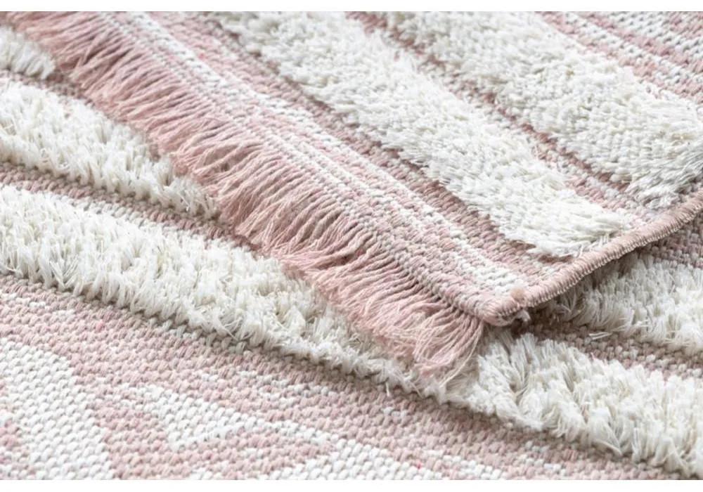 Kusový koberec Claris ružový 136x190cm