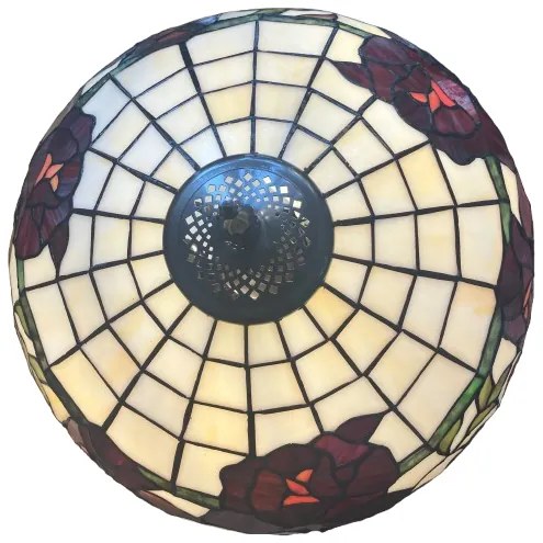 Vitráž lampa tiffany stolná kolekcia ROSE 36*46