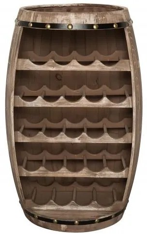 Invicta Interior - Elegantný stojan na víno BODEGA 80 cm, borovica, prírodný