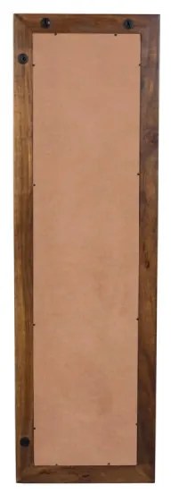 furniture-nabytek.cz - Masívne zrkadlo z akáciového dreva, lakované, hnedé – 45×3×150 cm