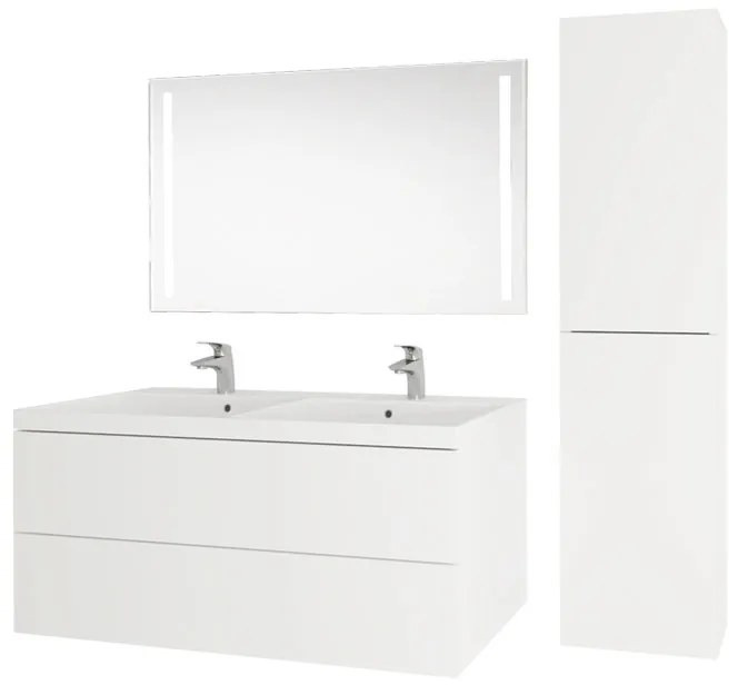 Mereo Mereo, Aira, kúpeľňová skrinka s keramickým umývadlom 121 cm, MER-CN723