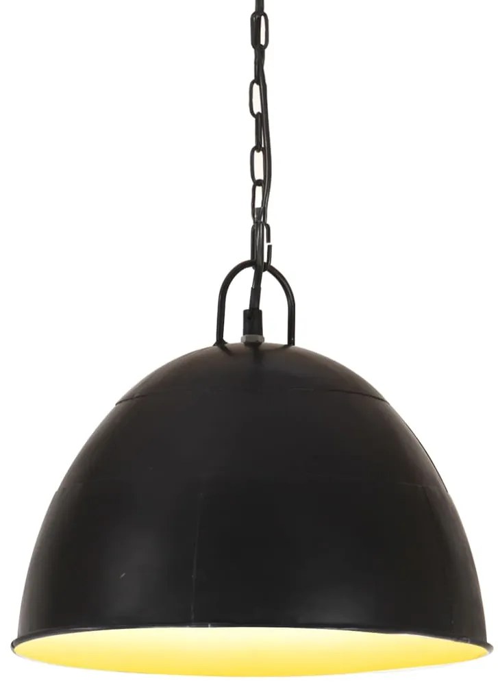 vidaXL Industriálna vintage závesná lampa 25 W, čiernočierna 31 cm E27