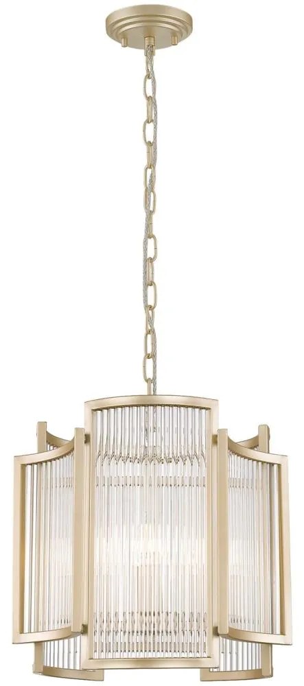 Zuma Line P0528-03A-V6AC - Luster na reťazi SERGIO 3xE14/60W/230V zlatá ZL0452