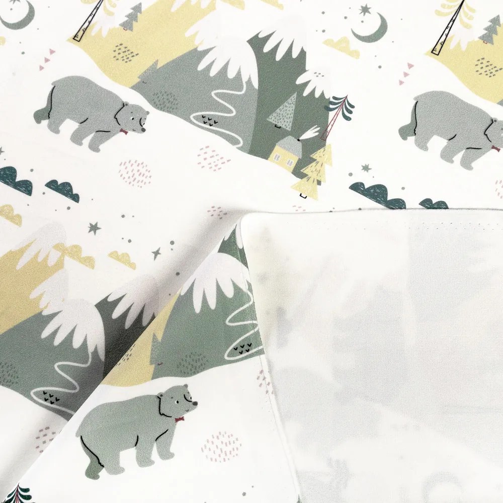 Biante Zamatové prestieranie na stôl Tamara TMR-031 Medvede v horách 35x45 cm