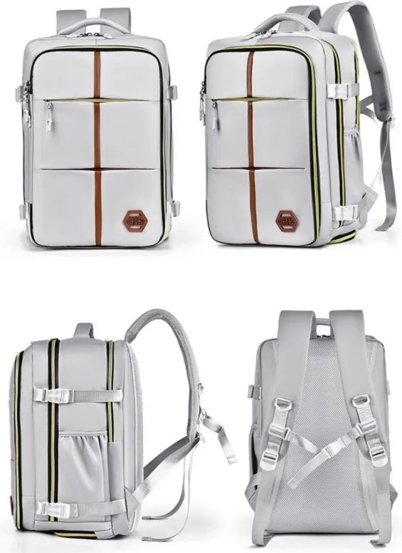 Vodoodolný batoh do školy, na cestovanie a šport sivá