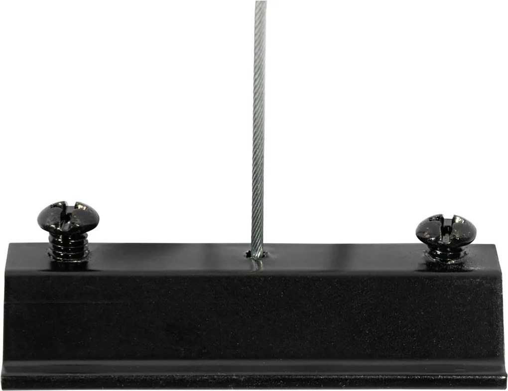 Moderný závesný koľajnicový systém s 6 čiernymi bodovými svetlami 1-fázový GU10 50 mm - Iconic Ruby Honey