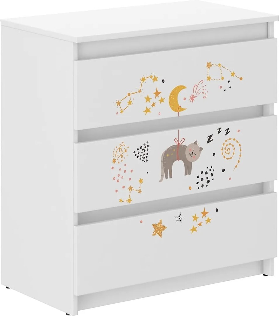 Wooden Toys Detská komoda R-3 KOTEK