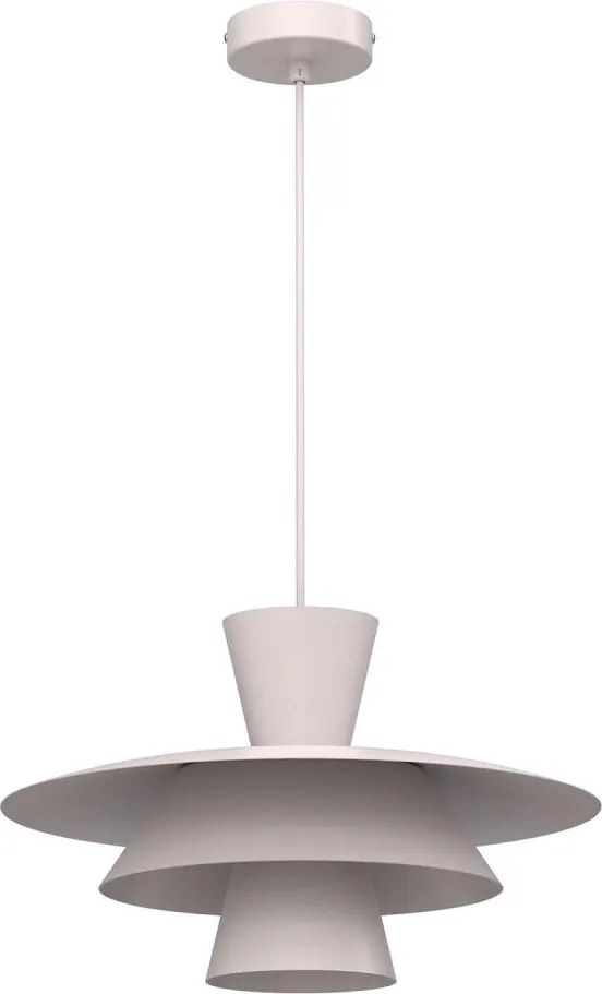 Luster na lanku PLATO 1xE27/15W/230V krémový
