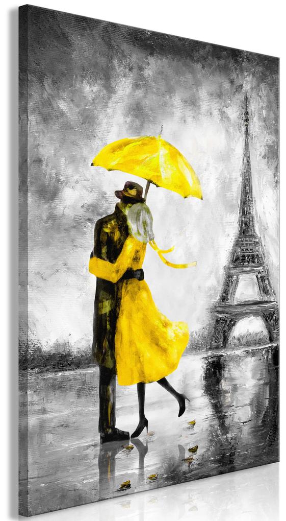 Artgeist Obraz - Paris Fog (1 Part) Vertical Yellow Veľkosť: 20x30, Verzia: Standard