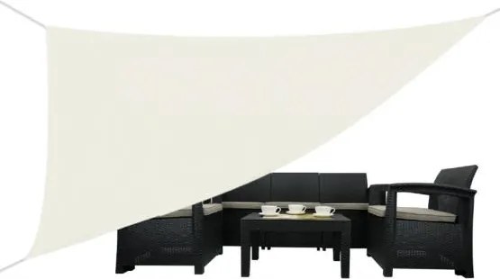 Garden Line SLNEČNÍK TROJUHOLNÍKOVÝ ŠEDÝ 3,6 X 3,6 X 3,6 M *0464