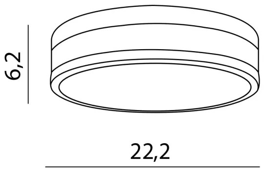 LED stropné svietidlo Kari 22 chróm