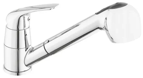 Drezová batéria S-Line Pro s vyťahovacou spŕškou, 2 prúdy chróm SIKOBSLPRO283