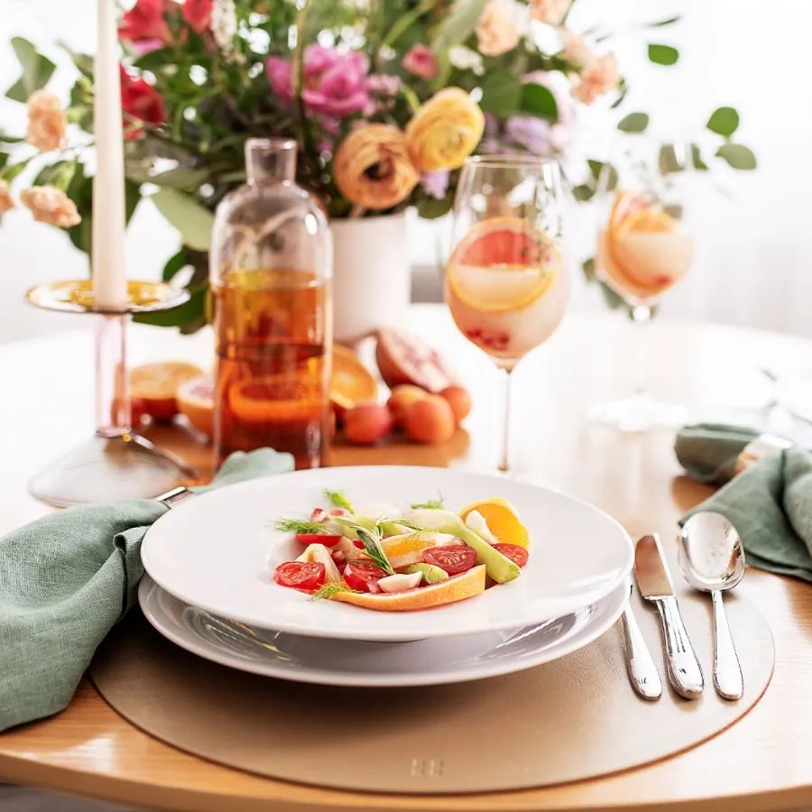 Tanier hlboký 27 cm set 4 ks - Basic Chic - 490846