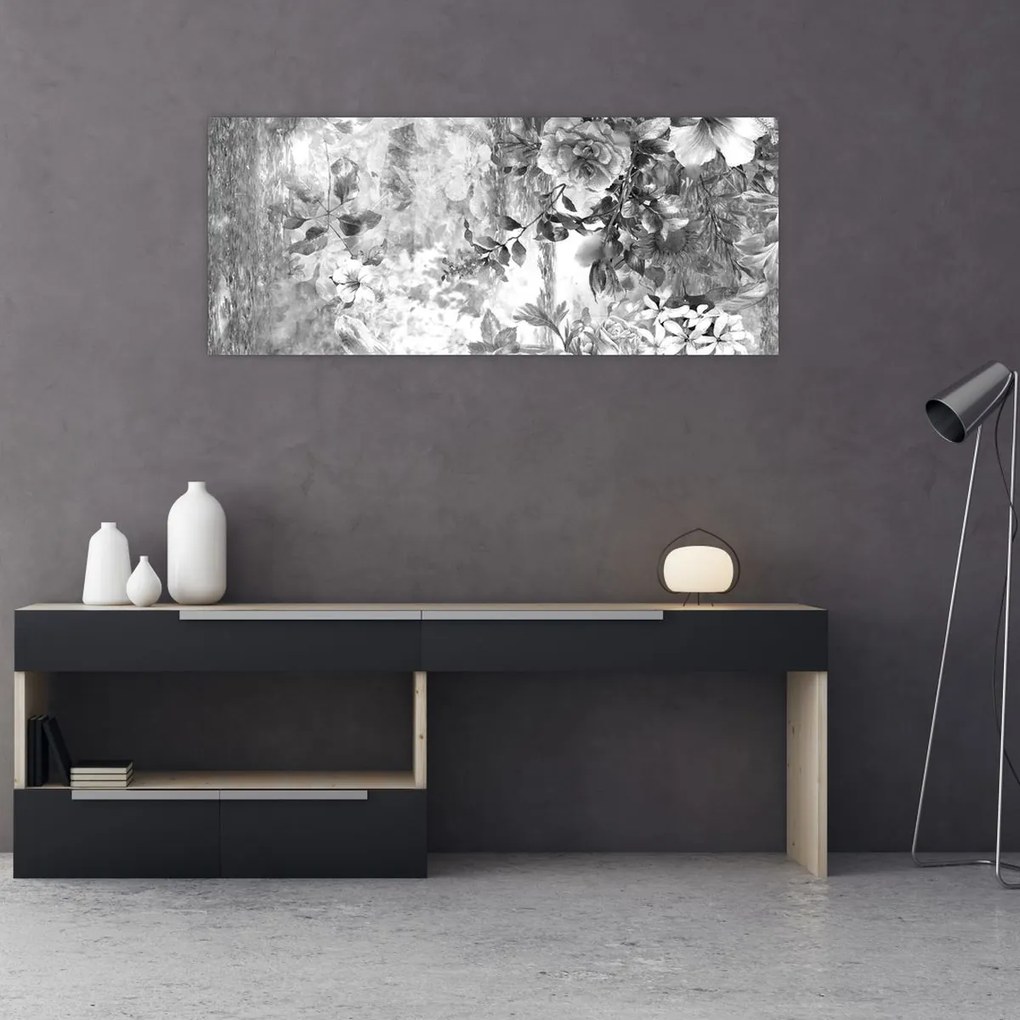 Obraz - Romantická záhrada (120x50 cm)
