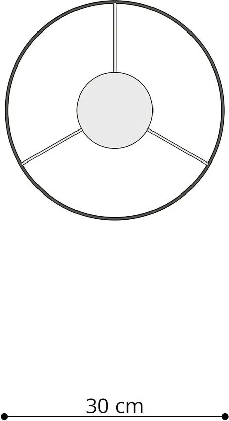 Biely detský luster s plastovým tienidlom ø 30 cm Puss – Sollux