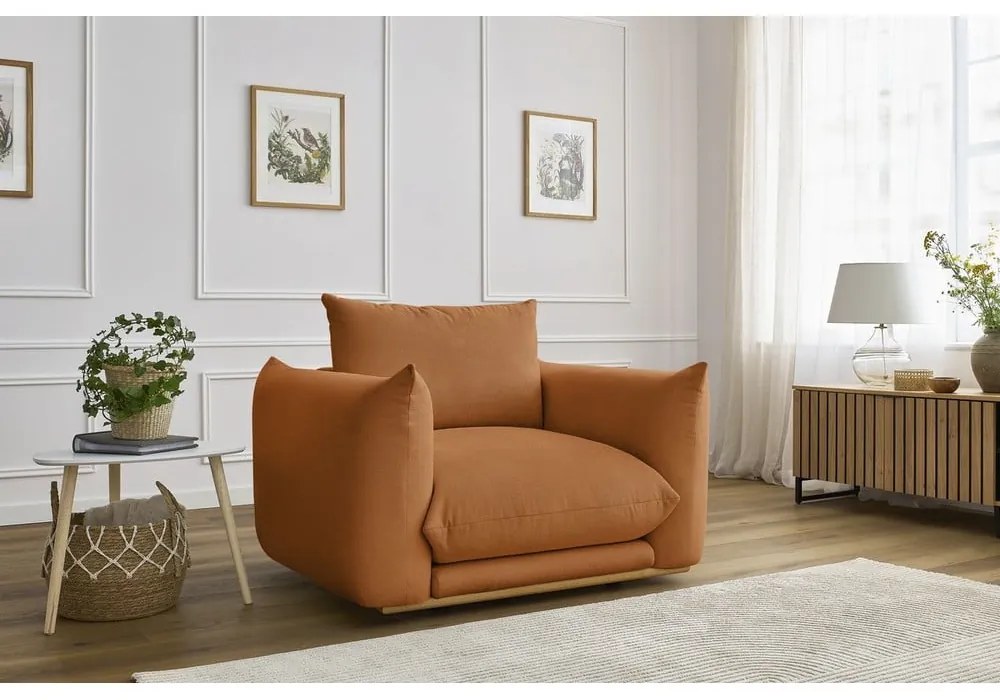 Oranžové kreslo Ernest – Bobochic Paris