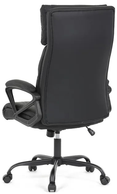 Autronic BONTEC Kancelárske kreslo, hojdací mechanizmus, čierna ekokoža, KA-Y346 BK Farba: Modrá