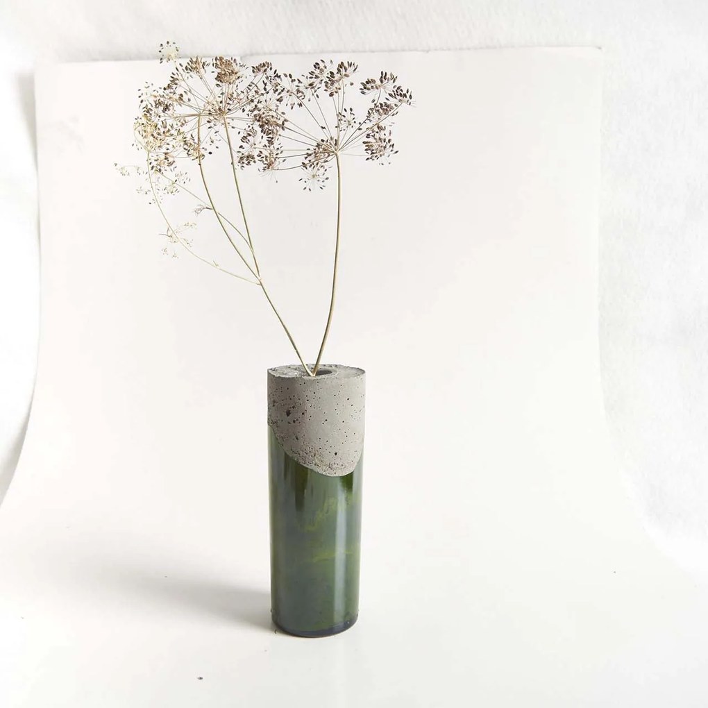 PRASKLO Umelecká váza Melt In Med 21 × 8 × 8 cm, hrdlo: 3,5 cm