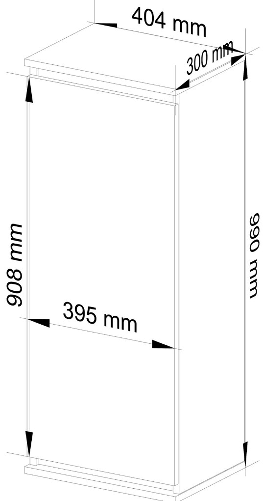 Závesná skrinka Wren II (wenge). Akcia -18%. Vlastná spoľahlivá doprava až k Vám domov. 1069965
