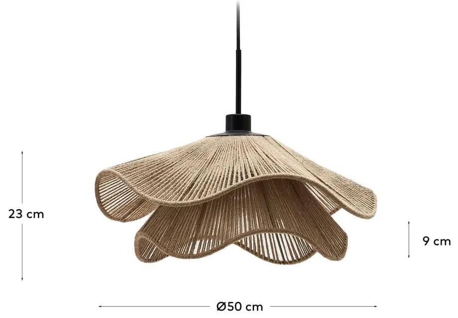 Tienidlo v prírodnej farbe ø 50 cm Pontos – Kave Home