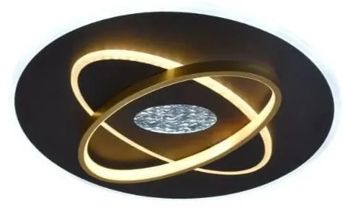 LED Stmievateľné stropné svietidlo LED/80W/230V čierna + diaľkové ovládanie