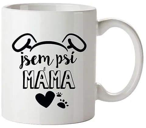 Bohemia Gifts Keramický hrnček - Jsem psí máma, 350 ml