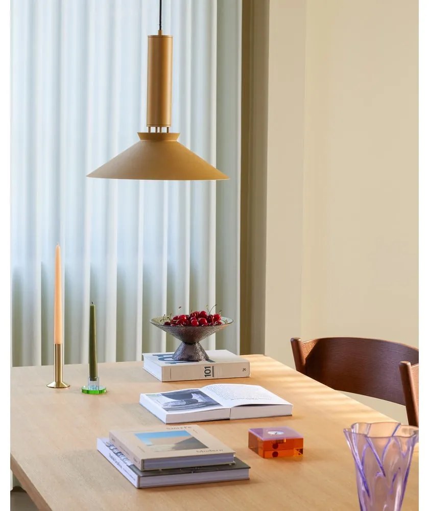 Zeleno-hnedá sklenená misa na ovocie ø 25 cm Bonbon – Hübsch