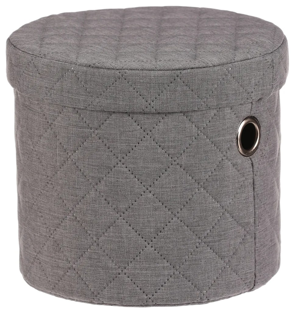 Autronic - Koš prádelní - látka, kulatý, šedý, cena za sadu 5 ks - DT3007 GREY