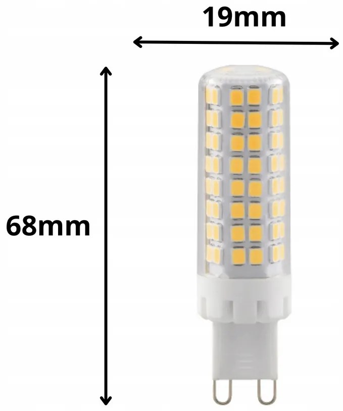 ECOLIGHT LED žiarovka G9 - 10W - 950lm - 6500k - studená biela