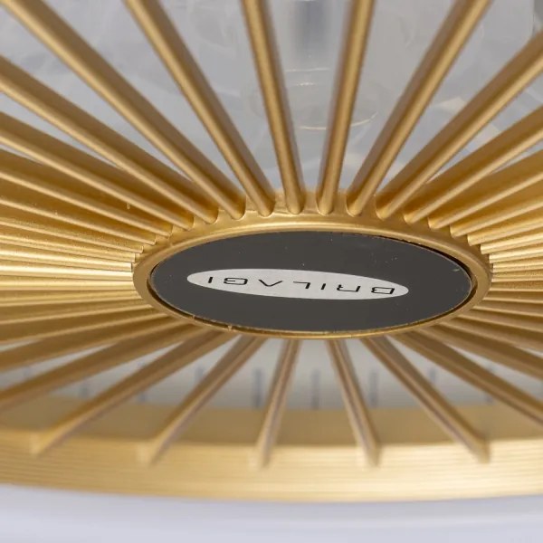 Brilagi - LED Stmievateľné svietidlo s ventilátorom RONDA LED/48W/230V zlatá + DO