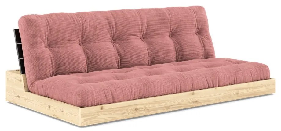 Ružová menčestrová rozkladacia pohovka 196 cm Base – Karup Design